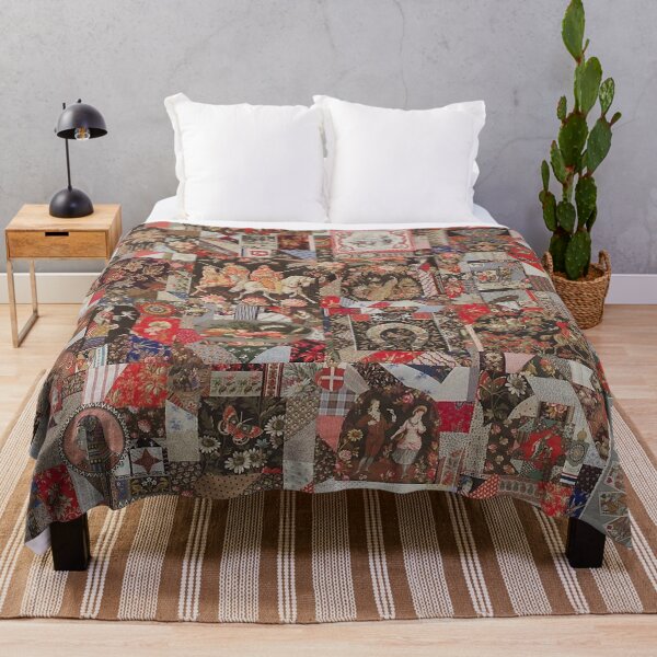 Item preview, Vintage Crazy Quilt - Red White and Blue designed and sold by AnimaliaStar.