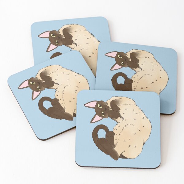 Item preview, Cute and Silly Cornish Rex Cat Illustration designed and sold by Yaragold.