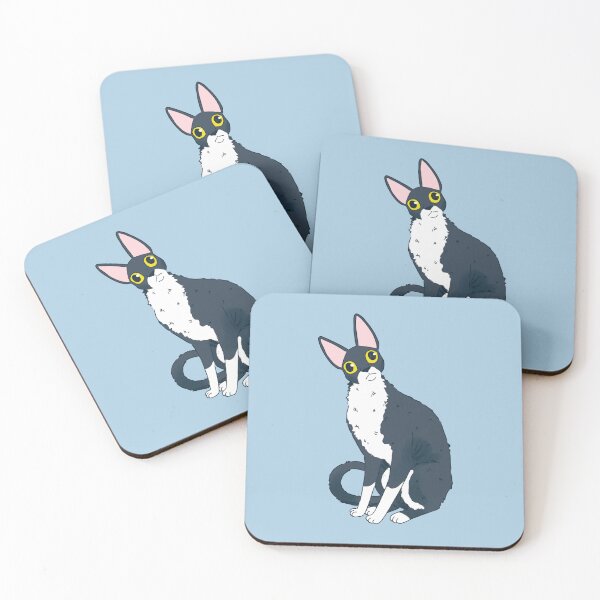 Item preview, Cute Cornish Rex Cat Illustration designed and sold by Yaragold.