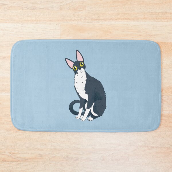Item preview, Cute Cornish Rex Cat Illustration designed and sold by Yaragold.