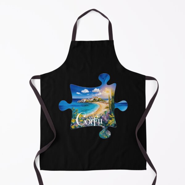 Item preview, Corfu Travel Greece -"Vintage Corfu: Greek Island Holiday Bliss" designed and sold by stickercuffs.