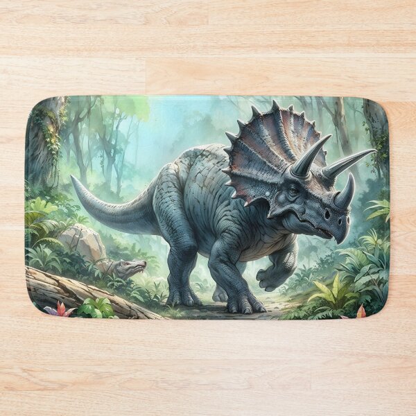 Item preview, Triceratops In A Jungle designed and sold by RubisLeaf.