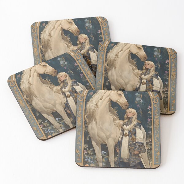 Item preview, Art nouveau Unicorn  designed and sold by MendaciousMina.