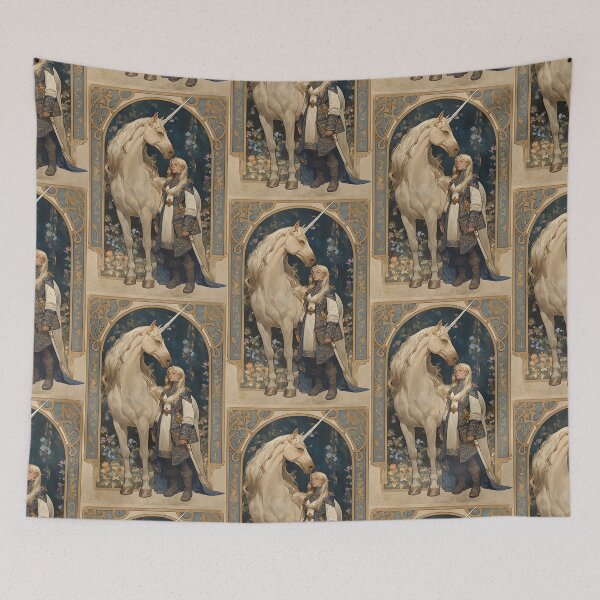 Item preview, Art nouveau Unicorn  designed and sold by MendaciousMina.