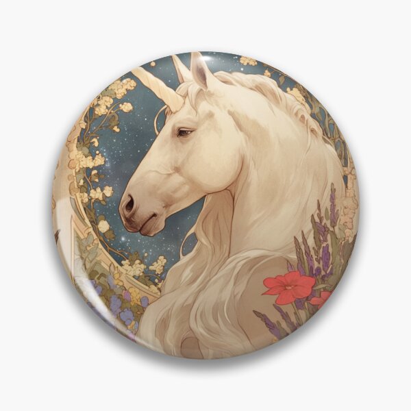 Item preview, Art nouveau Unicorn  designed and sold by MendaciousMina.