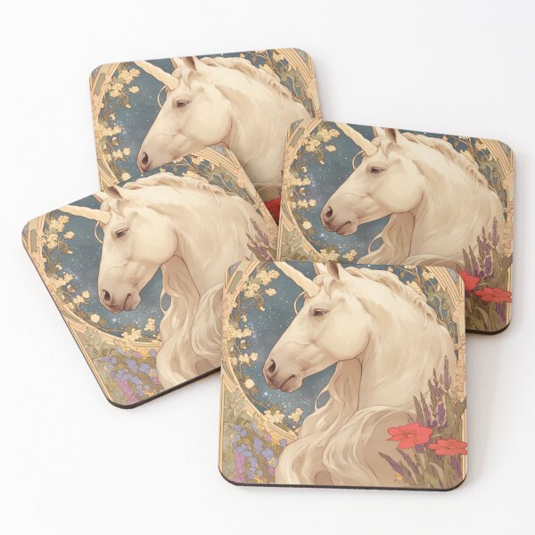 Item preview, Art nouveau Unicorn  designed and sold by MendaciousMina.