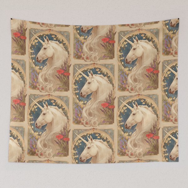 Item preview, Art nouveau Unicorn  designed and sold by MendaciousMina.