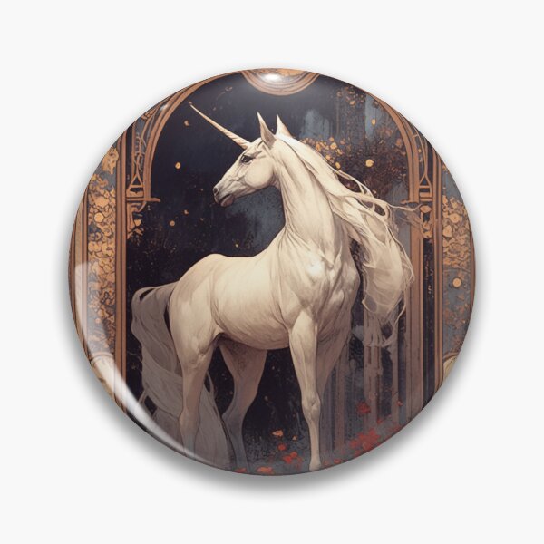 Item preview, Art nouveau Unicorn  designed and sold by MendaciousMina.