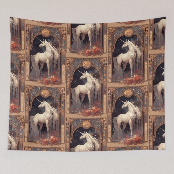 Item preview, Art nouveau Unicorn  designed and sold by MendaciousMina.