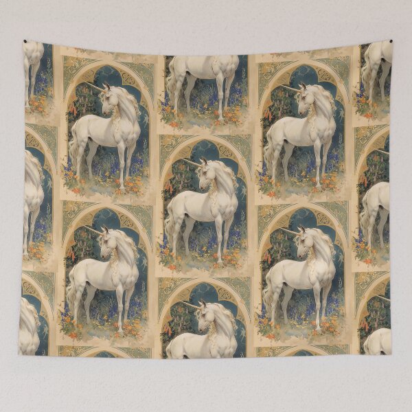 Item preview, Art nouveau Unicorn  designed and sold by MendaciousMina.