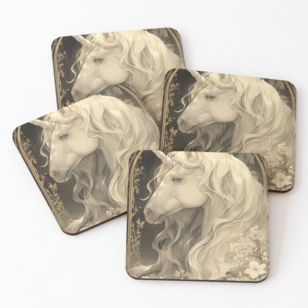 Item preview, Art nouveau Unicorn  designed and sold by MendaciousMina.