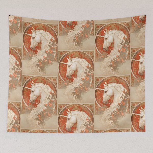 Item preview, Art nouveau Unicorn  designed and sold by MendaciousMina.