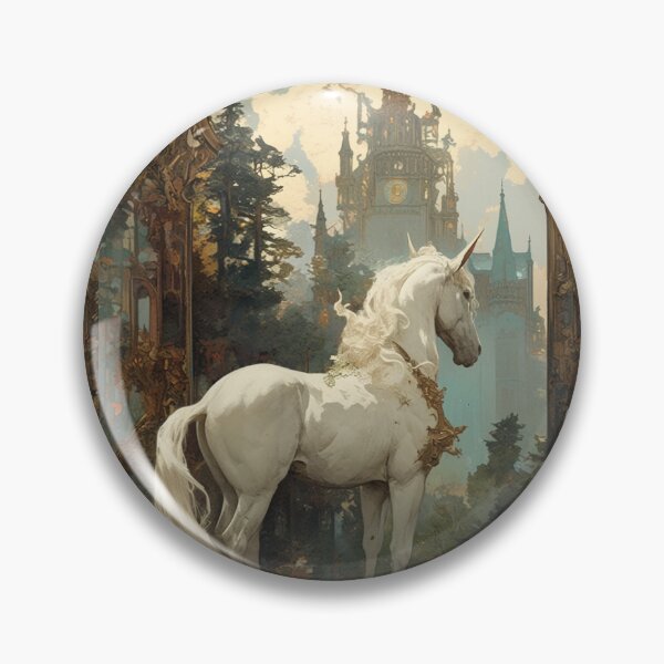 Item preview, Art nouveau Unicorn  designed and sold by MendaciousMina.