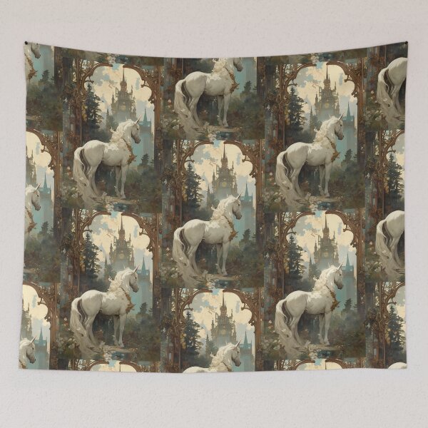 Item preview, Art nouveau Unicorn  designed and sold by MendaciousMina.