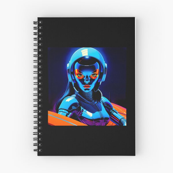 Item preview, Futuristic Female Robot Pilot Illustration designed and sold by artwaves.