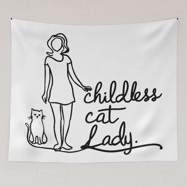 Item preview, Childless Cat Lady designed and sold by DabrowskiDesign.