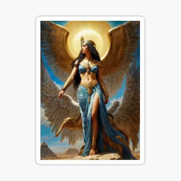 Vista previa del artículo con la obra «diosa isis», diseñado y vendido por AliceWhiteDF.