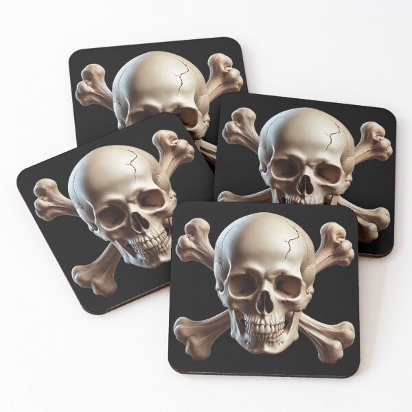 Item preview, Hyper-Realistic Skull with Crossbones designed and sold by LaNadaYFundante.