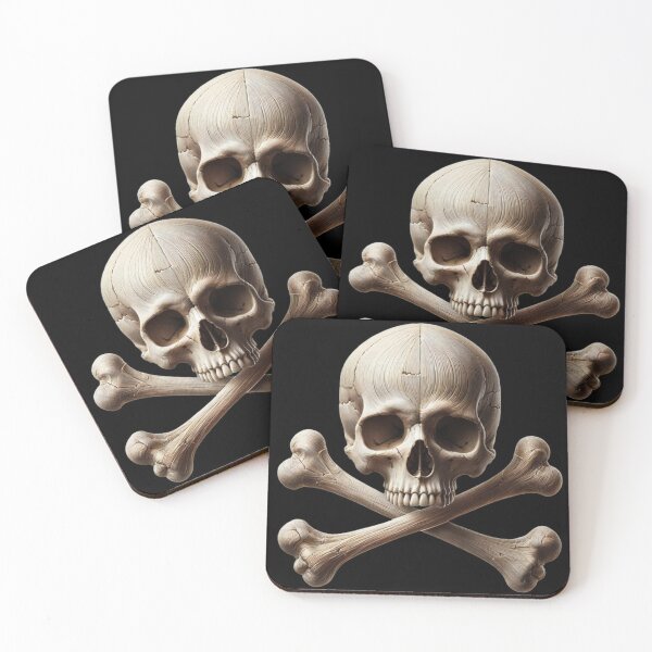 Item preview, Hyper-Realistic Skull with Crossbones 2 designed and sold by LaNadaYFundante.