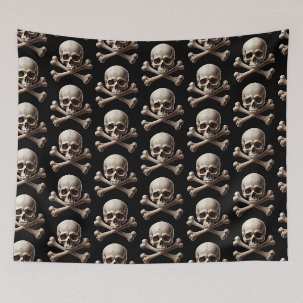 Item preview, Hyper-Realistic Skull with Crossbones 2 designed and sold by LaNadaYFundante.