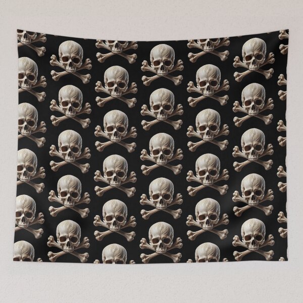 Item preview, Hyper-Realistic Skull with Crossbones 3 designed and sold by LaNadaYFundante.