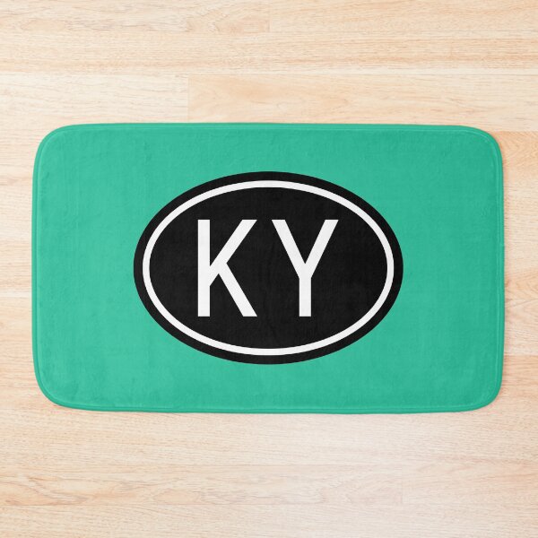 Item preview, KY Initials Monogram Oval White Letters designed and sold by Jeallan Designs.