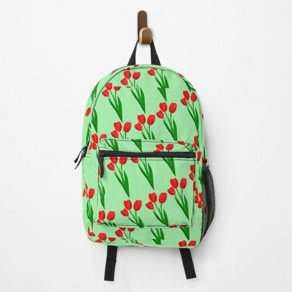 Item preview, Vintage Red Rose with Green Leaves Pattern designed and sold by Liza36designs.