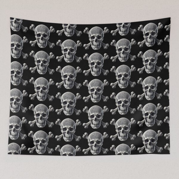 Item preview, Hyper-Realistic Skull with Crossbones 4 designed and sold by LaNadaYFundante.
