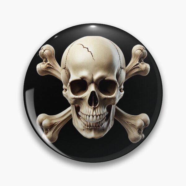 Item preview, Hyper-Realistic Skull with Crossbones 5 designed and sold by LaNadaYFundante.