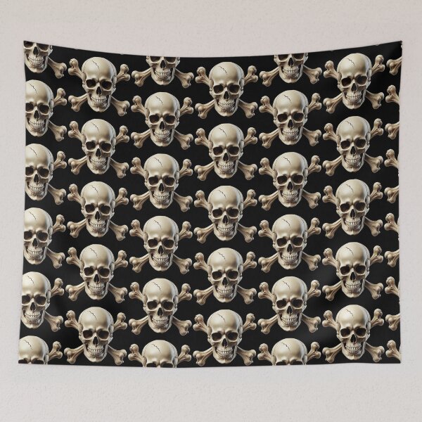 Item preview, Hyper-Realistic Skull with Crossbones 5 designed and sold by LaNadaYFundante.