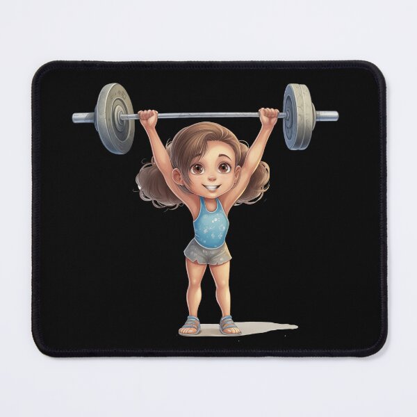 Item preview, Girl lifting weights designed and sold by TeeTemptation.