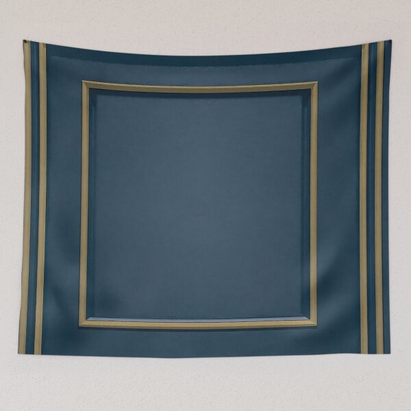 Item preview, Simple Geometric Regency Period Square Abstract Design Blue designed and sold by taiche.
