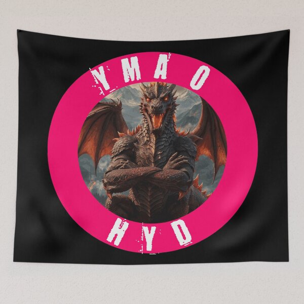 Item preview, YMA O HYD YN GYMRAEG FUCHSIA designed and sold by Marni Scofidio Desi9ns.