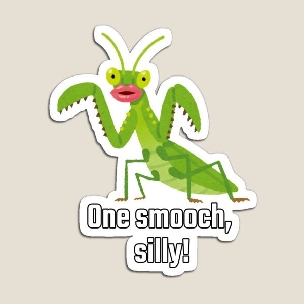 Item preview, Playful Praying Mantis Kiss designed and sold by VitalArrow.