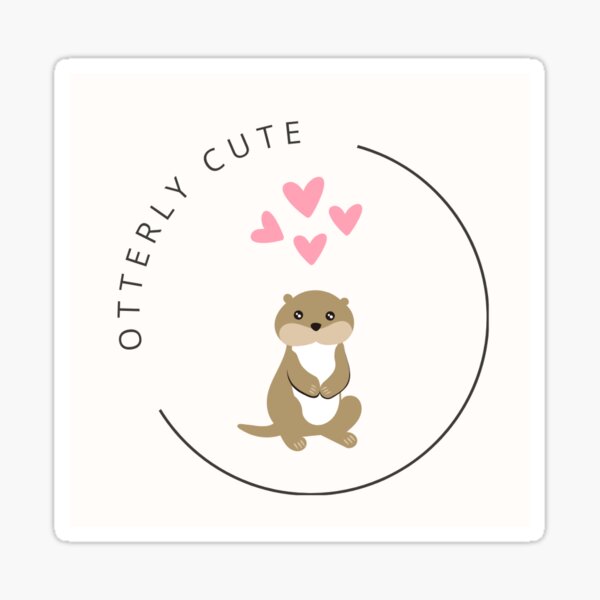 Artikel-Vorschau von Otter süßer Sticker, designt und verkauft von Welcome To My Store!.