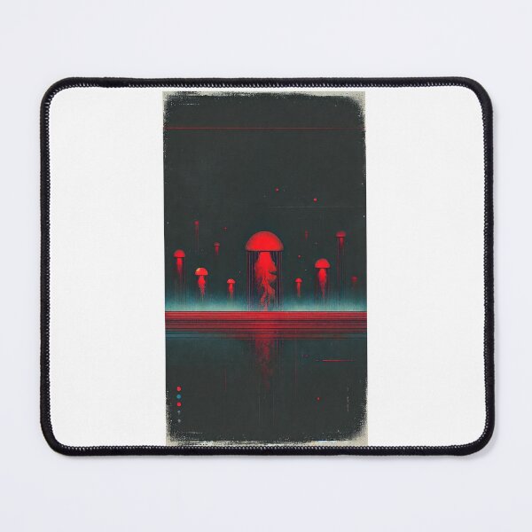 Item preview, Dystopian Red Jellyfish designed and sold by Blink Art Studio.