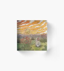 Bunny Sunset Acrylic Block