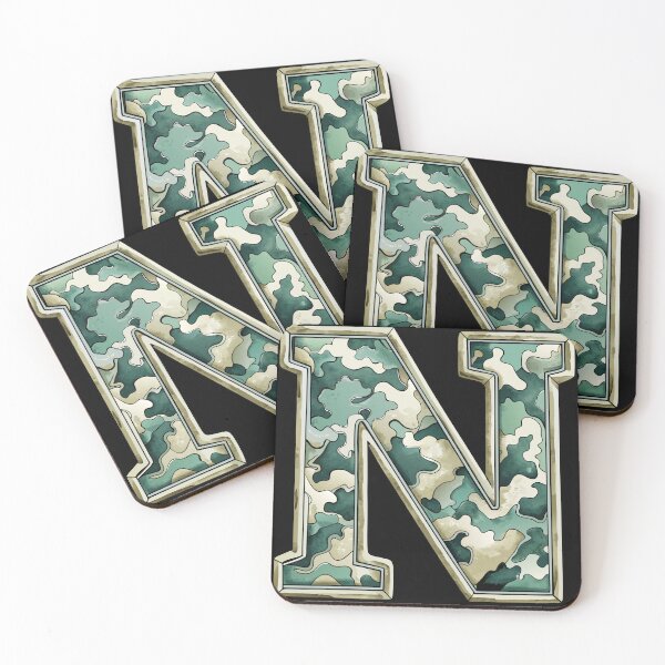 Item preview, camouflage letter N designed and sold by jkrphoto.
