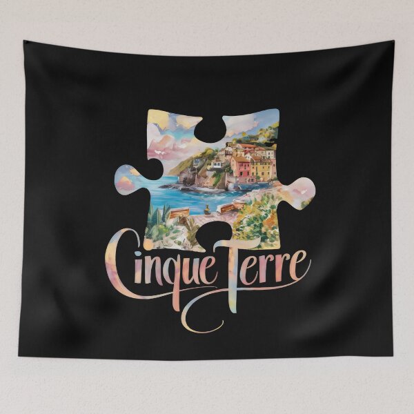 Item preview, Cinque Terre Travel Italy - "Cinque Terre Italy: Coastal Charm" designed and sold by stickercuffs.