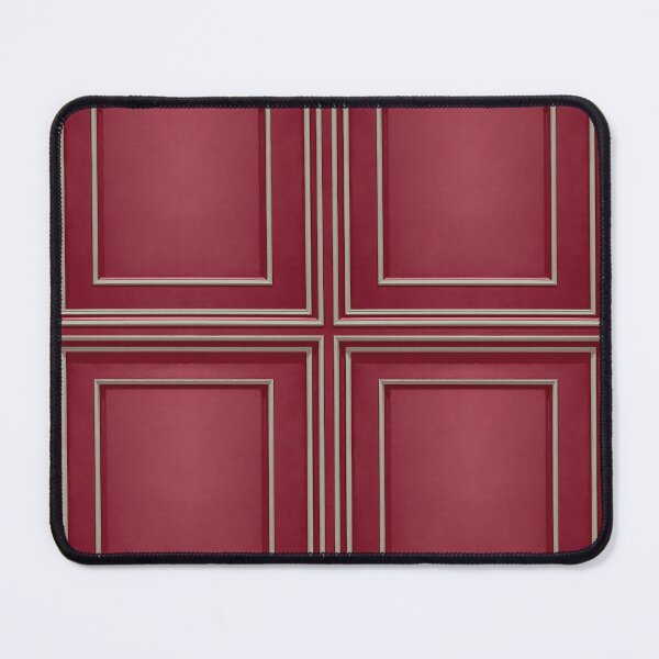 Item preview, Simple Geometric Regency Period Square Abstract Design Red designed and sold by taiche.