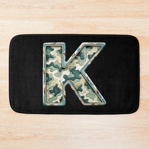 Item preview, camouflage letter K designed and sold by jkrphoto.