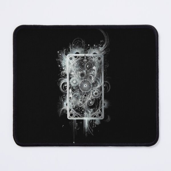 Item preview, Ethereal Monochrome Tarot Card - Mystical Elegance designed and sold by Blink Art Studio.