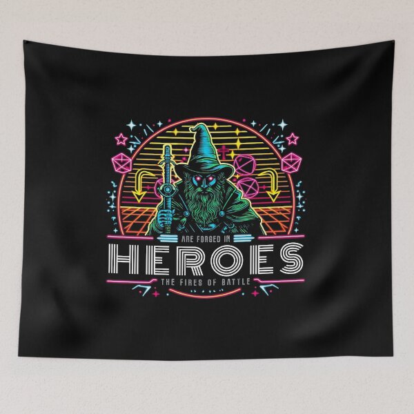 Item preview, 80's DnD Wizard: Heroes are Forged designed and sold by Nerd Out!.