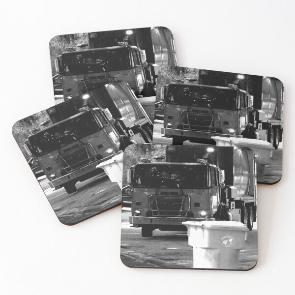 Item preview, Recycling Truck Black And White  designed and sold by MercerImages.