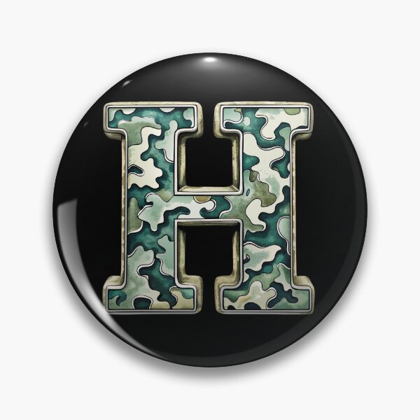 Item preview, camouflage letter H designed and sold by jkrphoto.