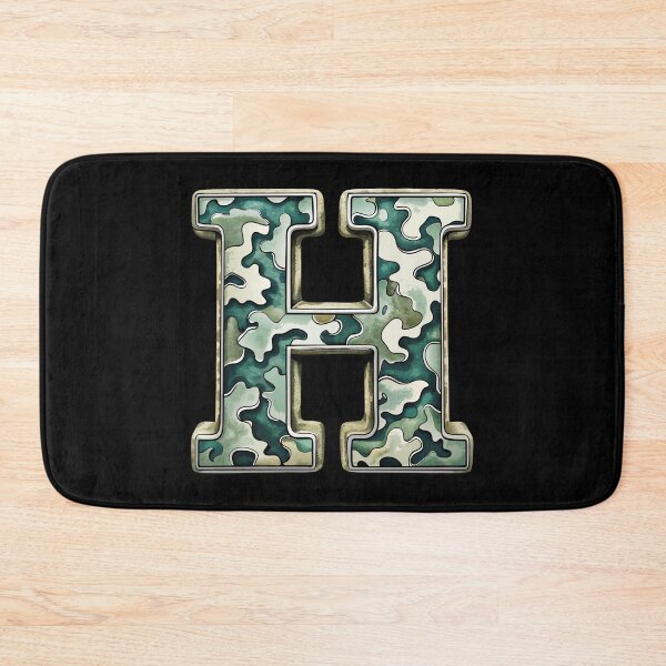 Item preview, camouflage letter H designed and sold by jkrphoto.