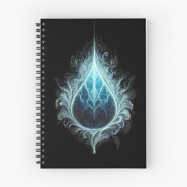 Item preview, Ethereal Monochrome Water Drop - Pure Elegance designed and sold by Blink Art Studio.