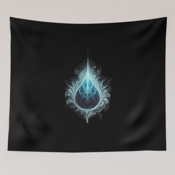 Item preview, Ethereal Monochrome Water Drop - Pure Elegance designed and sold by Blink Art Studio.