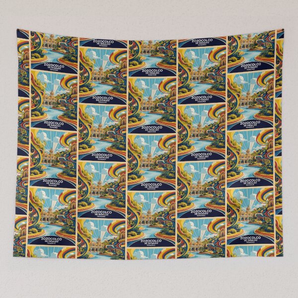 Item preview, Zozocolco de Hidalgo Veracruz Mexico Magic Town Vintage Travel Tourism designed and sold by TravelersGems.