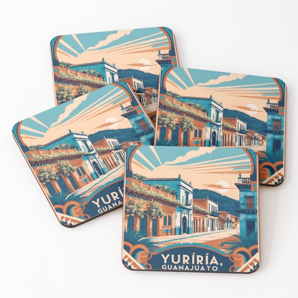 Item preview, Yuriria Guanajuato Mexico Magic Town Vintage Travel Tourism designed and sold by TravelersGems.